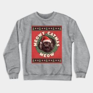 Meowy catmas - MEOW Crewneck Sweatshirt